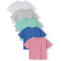 MINOTI Camisola turquesa / azul real / acinzentado / eosin / branco natural