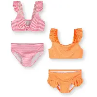 MINOTI Biquíni laranja / rosa / branco