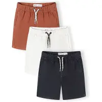 MINOTI Calças marinho / castanho ferrugento / offwhite