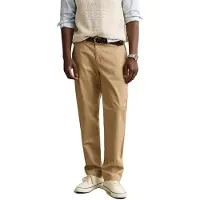 Gant para homem. 1501006 Calças chinos Regular Fit Smart bege (38/34), Casual, Algodão, Clássico