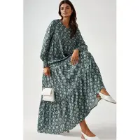 Hiccups for Kids Vestido cinzento / verde / abe / branco