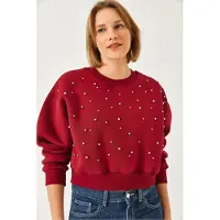 Bianco Lucci Sweatshirt borgonha