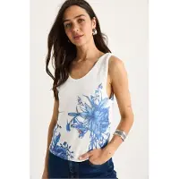 Bianco Lucci Top azul / azure / branco