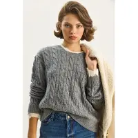 Bianco Lucci Pullover cinzento denim