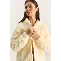 Bianco Lucci Casaco de malha branco lã