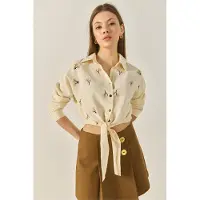 Bianco Lucci Blusa mel / amarelo claro / preto