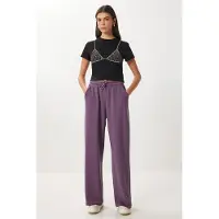 Happiness İstanbul Calças de desporto 'Jogginghose' roxo