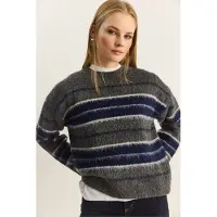 Bianco Lucci Pullover 'Pullover' cinzento