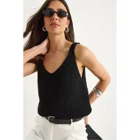 Bianco Lucci Top de malha preto