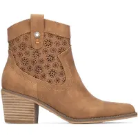 Refresh para mulher. 17515001-CAMEL Botins 175150 castanhos (36), Marrom, 3 a 5cm, Zíper, Casual
