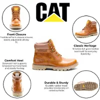 CAT Botas com atacadores 'Colorado 2.0' castanho de castanha / amarelo