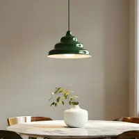 Aldex Candeeiro suspenso Fala, verde, Ø 23 cm, vidro
