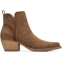 Refresh para mulher. 17504102-CAMEL Botins 175041 castanhos (40), Marrom, 3 a 5cm, Zíper, Casual