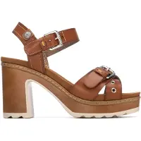 Refresh para mulher. 17529002-CAMEL Sandálias 175290 castanhas (36), Marrom, 5 a 8cm, Fivela, Casual