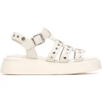Xti para mulher. 14523802-HIELO Sandálias 145238 branco-escuro (39), Plano, Fivela, Casual
