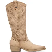 Refresh para mulher. 17529201-BEIGE Botas 175292 bege (39), 3 a 5cm, Zíper, Casual