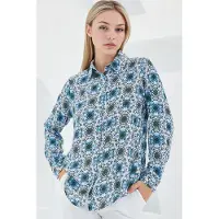 Big Dart Camisa azul / preto / branco