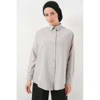 Big Dart Camisa 'Hemden' cinzento claro
