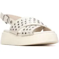 Xti para mulher. 14523902-HIELO Sandálias 145239 off-white (38), Branco, Plano, Fivela, Casual
