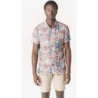 KOROSHI Camisa bege / azul / amarelo / menta / vermelho / branco