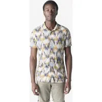 KOROSHI Camisa areia / azul / branco