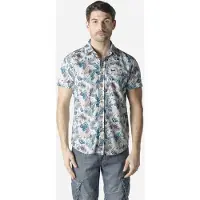 KOROSHI Camisa bege / azure / amora / offwhite