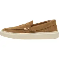 Replay para homem. RZ8H0002L Mocassins de couro Brice Tonal castanho (45), Marrom, Plano, Nenhum, Casual, Clássico