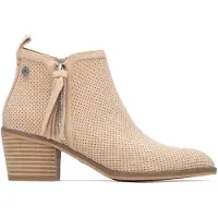 Refresh para mulher. 17515105-BEIGE Botins 175151 bege (40), 3 a 5cm, Zíper, Casual