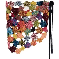 Desigual , Saia pareô de crochê com flores, Mulher, Viscose, U