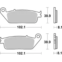 SBS Pastilhas De Freio Sinterizadas Racing Hi-tech 627rst