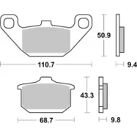 SBS Pastilhas De Freio P557-hf