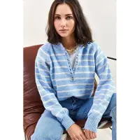 Bianco Lucci Pullover 'Pullover' azul