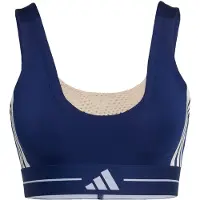 Adidas Sutiã de Desporto com Sustentação Ligeira Color Block 3-Stripes Hyperglam
