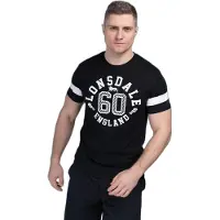 Lonsdale Camisa preto / branco
