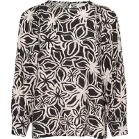 Kaffe Blusa 'Hannah' cor-de-rosa / preto