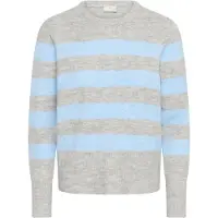 Kaffe Pullover 'KANiel' azul céu / cinzento claro
