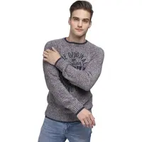 Lonsdale Pullover 'Borden' marinho / acinzentado / vermelho / branco