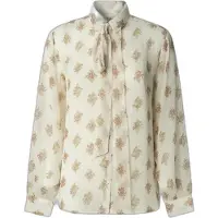 Pepe Jeans para mulher. PL3051269 Blusa Nazaré branca (L), Branco, Casual, Poliéster, Manga comprida