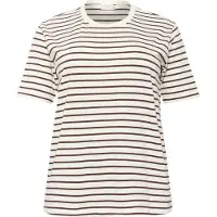 KAFFE CURVE Camisa 'KCWinni' vermelho vinho / branco
