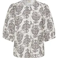 Fransa Blusa 'ARIANA' preto / branco