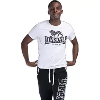 Lonsdale Camisa preto / branco