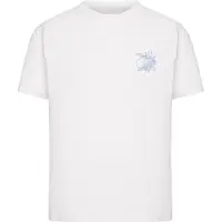 Miss Tee Camisa 'Andalucia Espana Limon Fresco Citrus' azul / branco