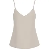GUESS para mulher. W6GH30W1845 Top Caroline Logo Tank branco (S), Poliéster, Sem mangas / correias