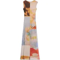 Desigual , Vestido comprido drapeado, Mulher, PoliÉSter, L