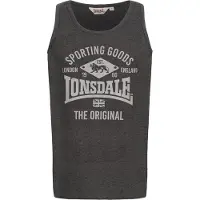Lonsdale Camisa 'London Pilton' antracite / cinzento claro
