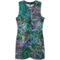 Desigual , Vestido denim jardim, Mulher, AlgodÃO, Azul, M