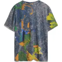 Desigual , Camiseta estampada arty, Homem, AlgodÃO, Azul, L