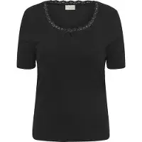 KAFFE CURVE Camisa 'Britt' preto