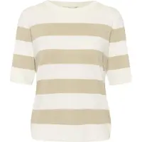 Kaffe Pullover 'Mala' taupe / branco