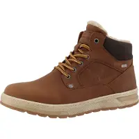 Tom Tailor Botas com atacadores conhaque / castanho escuro